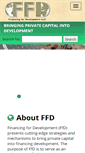 Mobile Screenshot of financingdevelopment.org